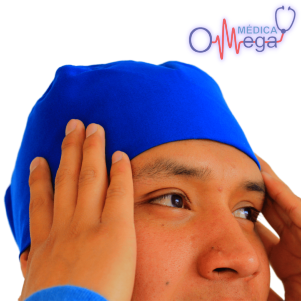 GORRO QUIRÚRGICO CON RESORTE COLOR AZUL UNITALLA - Image 3