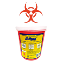 CONTENEDOR DESECHABLE DE PUNZOCORTANTES 1.5 LITROS DE CAPACIDAD EDIGAR