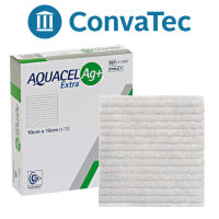 AQUACEL AG+EXTRA ÁPOSITO 10CM X 10CM POR PIEZA Y CAJA 413567