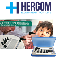 OTOSCOPIO CON LAMPARA Y ACCESORIOS BASICOS OB01/KT-GFO8P HERGOM
