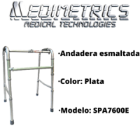 ANDADERA ESMALTADA PLEGABLE 2 EN 1 MEDIMETRICS SPA7600E