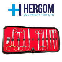 ESTUCHE DE DISECCIÓN DE 11 PIEZAS PREMIUM HERGOM