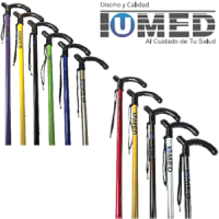 BASTÓN DE ALUMINIO VARIOS COLORES IUMED