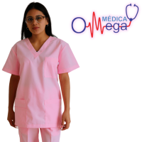 PIJAMA QUIRÚRGICO ROSA INCLUYE GORRO Y BOLSA DE TRASLADO TALLA XCH – CH – MED – GDE - XGDE