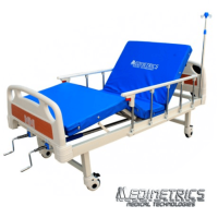 CAMA MANUAL HOSPITALARIA DE LUJO DE 2 MANIVELAS SPC2002