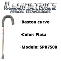 BASTÓN CURVO COLOR PLATA SPEEDY SPB7508