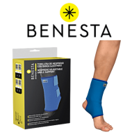 TOBILLERA DE NEOPRENO CON BANDA AJUSTABLE VARIAS TALLAS BENESTA