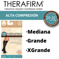 TOBIMEDIA DE ALTA COMPRESIÓN COLOR PIEL CON PUNTA DESNUDA THERAFIRM TALLA MED-GDE-XGDE TH79321