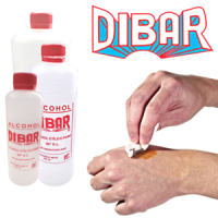 ALCOHOL ETILICO PURO 96° SIN DESNATURALIZAR DIBAR 125ML, 250ML, 500ML Y 1L