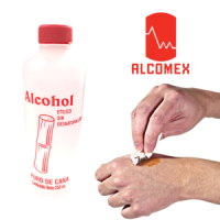 ALCOHOL ETÍLICO SIN DESNATURALIZAR PURO DE CAÑA ALCOMEX 250ML