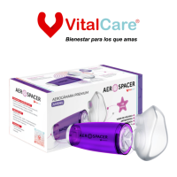 AEROCÁMARA AEROSPACER PREMIUM CON MASCARILLA Y BOQUILLA JUVENIL AC406