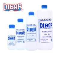 ALCOHOL ETÍLICO DESNATURALIZADO 71.5° DIBAR 125ML,250ML,500ML Y 1L.