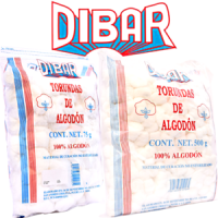 TORUNDAS DE ALGODON DIBAR 75 Y 500 GRAMOS