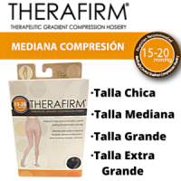 PANTIMEDIA MEDIANA COMPRESIÓN COLOR NEGRO THERAFIRM TALLA CH-MED-GDE-XGDE TH68026