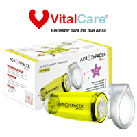 AEROCÁMARA AEROSPACER PREMIUM CON MASCARILLA Y BOQUILLA INFANTIL AC403