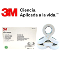 CINTA MICROPORE DE 1.25 CENTIMETROS X 9.1 METROS CAJA CON 24 PZAS 1530-0