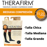 CALCETÍN CABALLERO MEDIANA COMPRESIÓN COLOR NEGRO THERAFIRM TALLA CH-MED-GDE TH68310