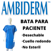 BATA PARA PACIENTE DESECHABLE AZUL AMBIDERM
