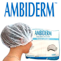 GORRO PLISADO BLANCO PAQUETE CON 100 PIEZAS AMBIDERM