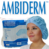GORRO PLISADO AZUL CIELO PAQUETE CON 100 PIEZAS AMBIDERM
