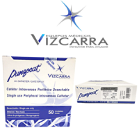 CATÉTER INTRAVENOSO DESECHABLE GRIS PUNZOCAT 16G X 2'' (51mm) CAJA CON 50 PIEZAS