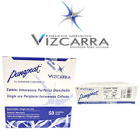 CATÉTER INTRAVENOSO DESECHABLE BLANCO PUNZOCAT 21G X 3/4'' (19mm) CAJA CON 50 PIEZAS