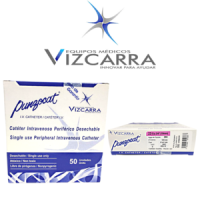 CATÉTER INTRAVENOSO DESECHABLE LILA PUNZOCAT 23G X 3/4'' (19mm) CAJA CON 50 PIEZAS