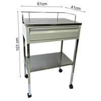 MESA PASTEUR 2 ENTREPAÑOS CON CAJÓN