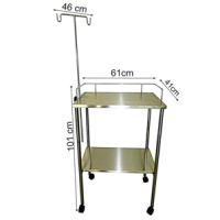 MESA PASTEUR 2 ENTREPAÑOS CON PORTASUERO