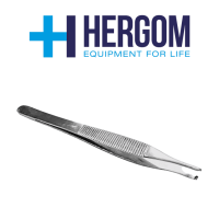PINZA ADSON CON DIENTES DE 12CM HERGOM