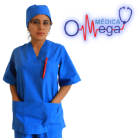 PIJAMA QUIRURGICO AZUL REY INCLUYE GORRO Y BOLSA DE TRASLADO TALLA XCH - CH - MED - GDE - XGDE