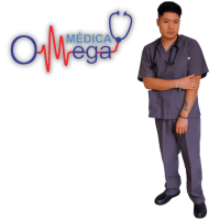 PIJAMA QUIRÚRGICO GRIS OXFORD INCLUYE GORRO Y BOLSA DE TRASLADO TALLA XCH - CH - MED - GDE - XGDE