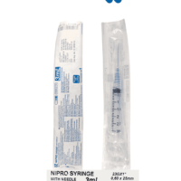 JERINGA 3ML 23X25MM CON AGUJA AZUL NIPRO