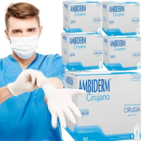 GUANTE ESTERIL P/CIRUJANO VARIAS TALLAS CAJA C/50PARES AMBIDERM