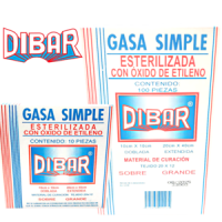 GASA ESTERIL DIBAR 10X10 CAJA CON 10 Y 100 PZAS