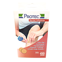 CURITAS ADHESIVAS REDONDAS PROTEC CAJA C/100 PZAS